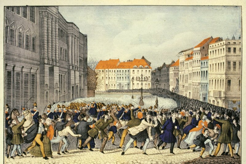18. März 1848 Aufstand in Berlin.