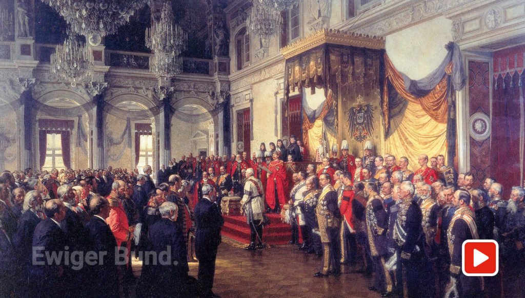 Die Eröffnung des deutschen Reichstages im Weißen Saal des Berliner Schlosses am 25. Juni 1888