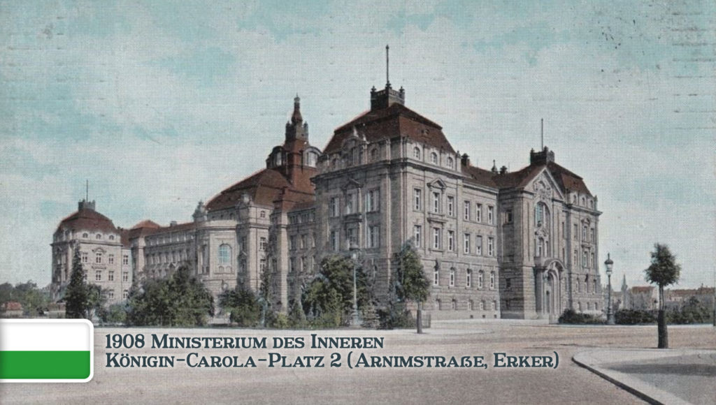 Ministerium des Innern in Dresden 1908
