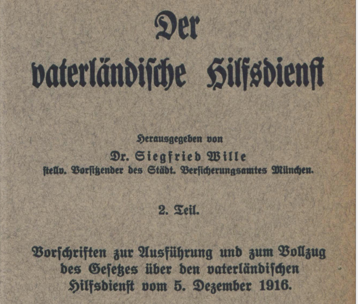 Beispiel aus dem Deutschen Reich 1916